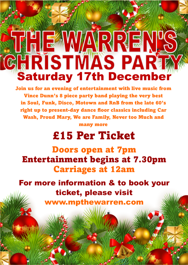 Buy tickets Christmas Party The Warren