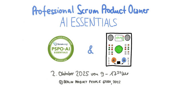 Professional Scrum Product Owner AI-Essentials Schulung mit PSPO-AIE-Zertifikat Oktober 2025 — Berlin-Product-People.com