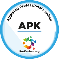 Applying Professional Kanban (APK) badge