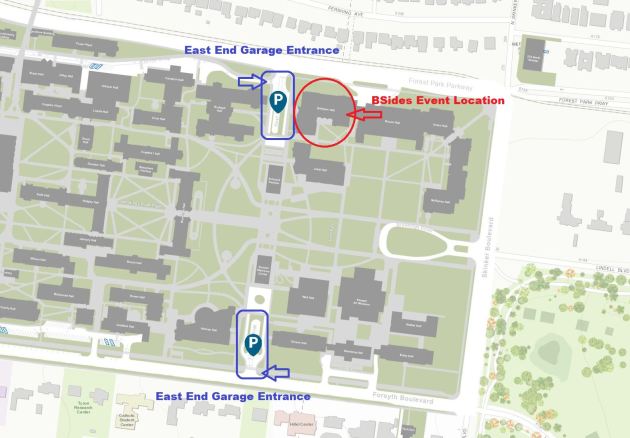 Washington University Map with Parking