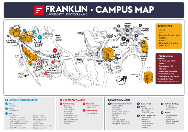 Campus Map - Kaletsch and New A, B & C