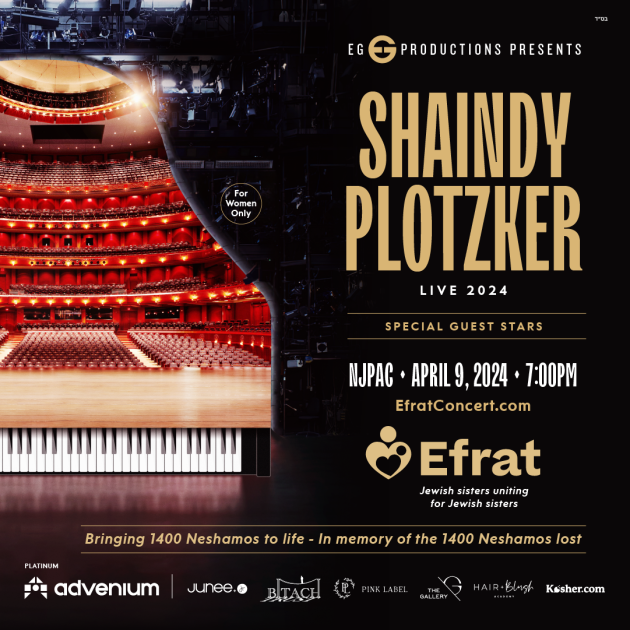 Buy tickets Shaindy Plotzker Concert to Benefit EFRAT NJPAC