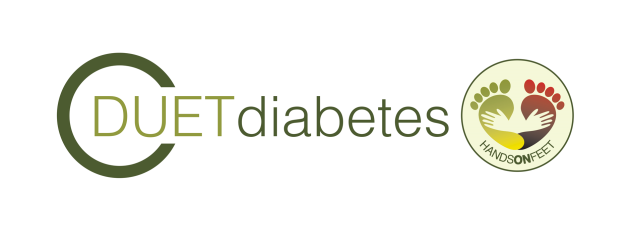 DUET diabetes and HOF logo