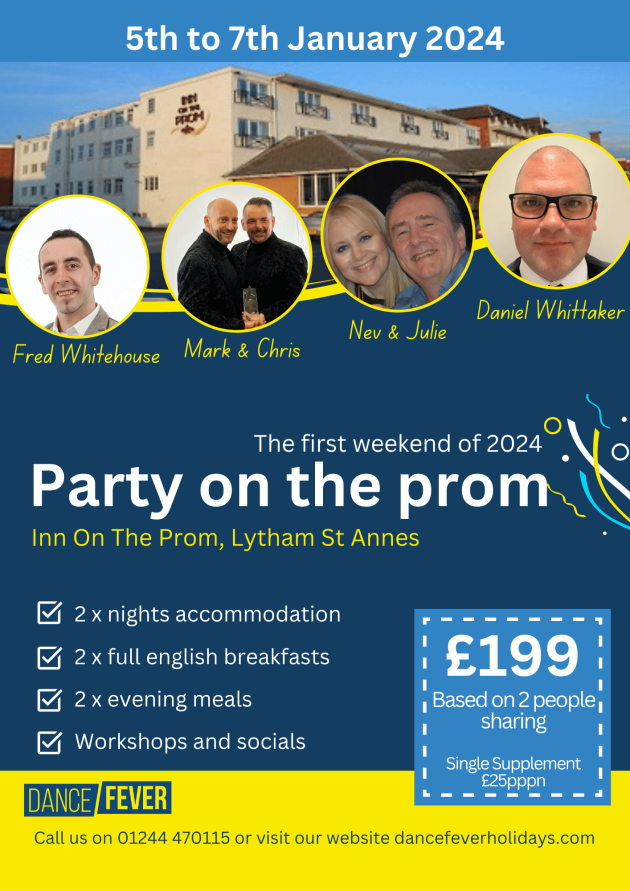 Buy Now Party on the prom 2024 Inn On The Prom Hotel, Lytham St