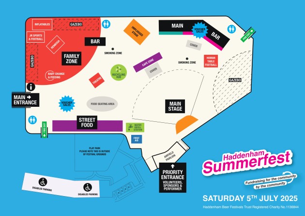 Haddenham Summerfest 2025 Site Layout