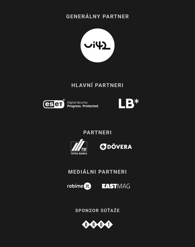Partneri WUD 2024, ui42, eset, LB, tatra banka, dovera, robimeit, eastmag, brot