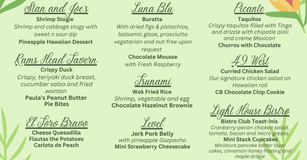 Tasting Menu
