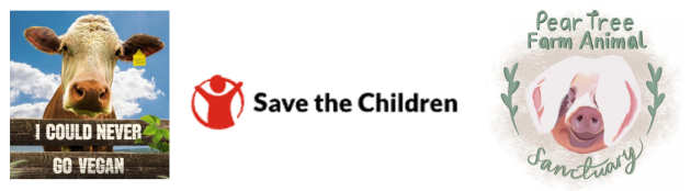 Movie poster and charity logos