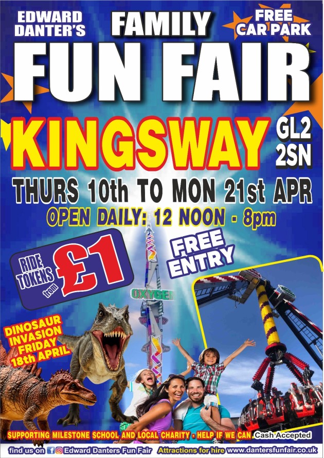 Fun Fair Ride Paper Token Buy Ride Tokens – Kingsway Spring Fun Fair, Naas Lane, Link Road, GL2 ...