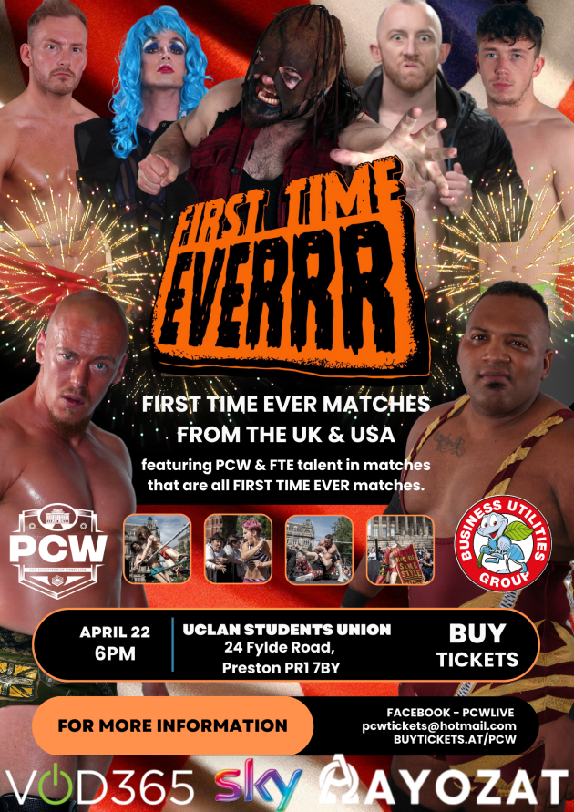 Buy tickets – PCW FIRST TIME EVER - Uclan Preston – Uclan Student Union