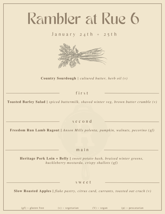 Buy tickets – Rambler @ Rue 6 – Rue 6 Bistro