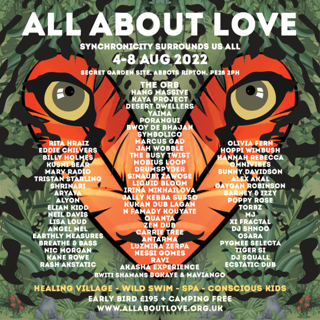 Buy Tickets All About Love Festival 2022 Grange Farm, Abbots Ripton