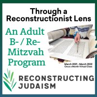 Through a Reconstructionist Lens: An Adult B- / Re- Mitzvah Program image