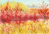Autumn Trees - Watercolour Workshop image