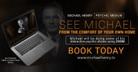 1hr Zoom Psychic Show with Michael Henry image