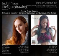 Sunday October 8th:  2 Sessions 2 Models 4 Hours - one Donation / with Olga and Eirenne image