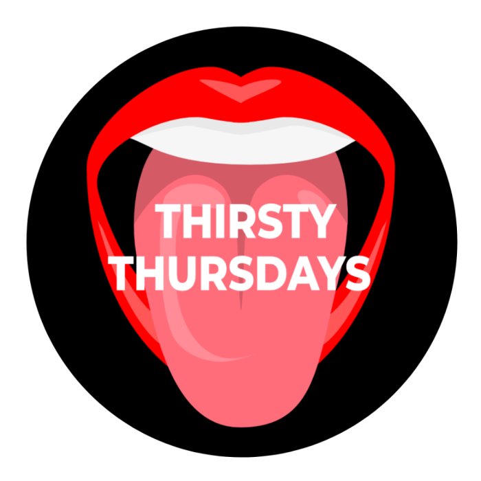 THIRSTY THURSDAYS △ FREE OPEN BAR & DRINK SPECIALS ALL NIGHT!! - MAD PRG