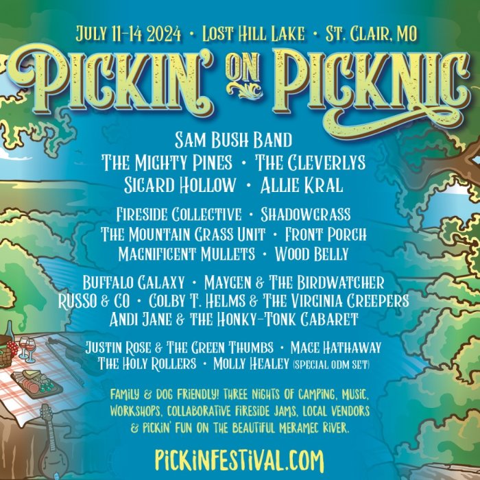 Buy Tickets – Pickin' On Picknic – Lost Hill Lake - Pickin' Festival