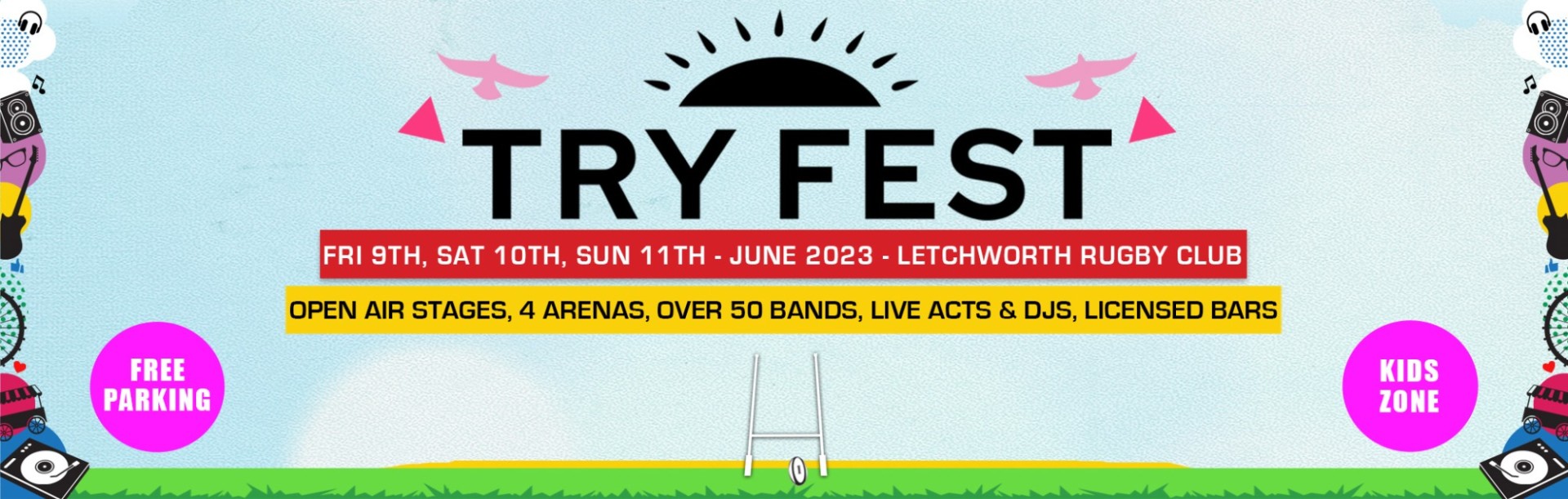 Buy Tickets – Try Fest – Letchworth Rugby Club Grounds, Fri 9 Jun 2023 6:00  PM - Sun 11 Jun 2023 9:00 PM