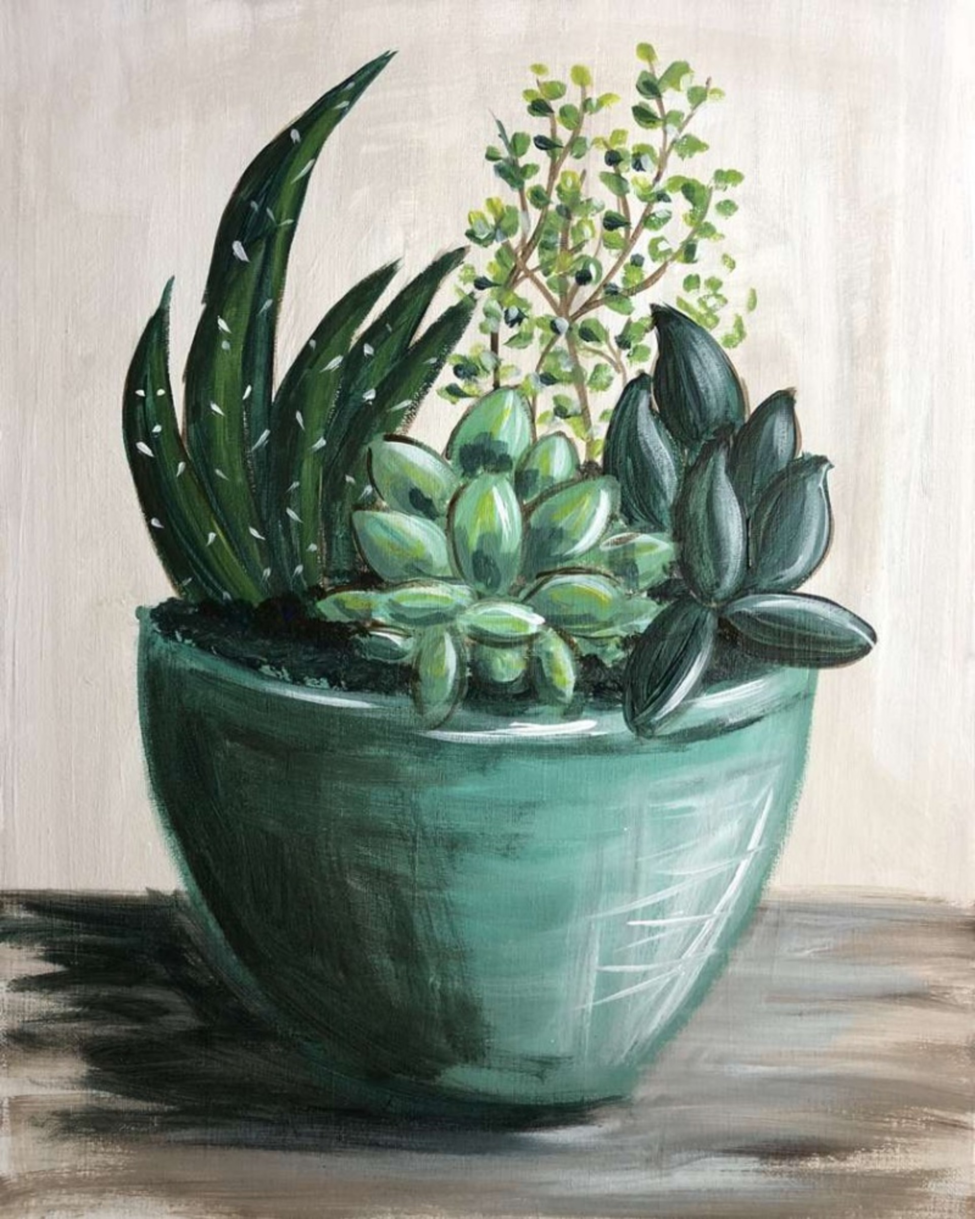 Tickets Low Buy Tickets For Succulent Painting Experience At Uncork Create Sat Jan 8 2022 6 30 Pm 8 30 Pm