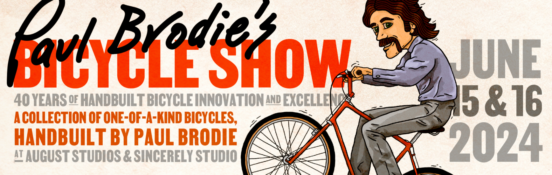 Buy tickets Paul Brodie s Bicycle Show August Studios