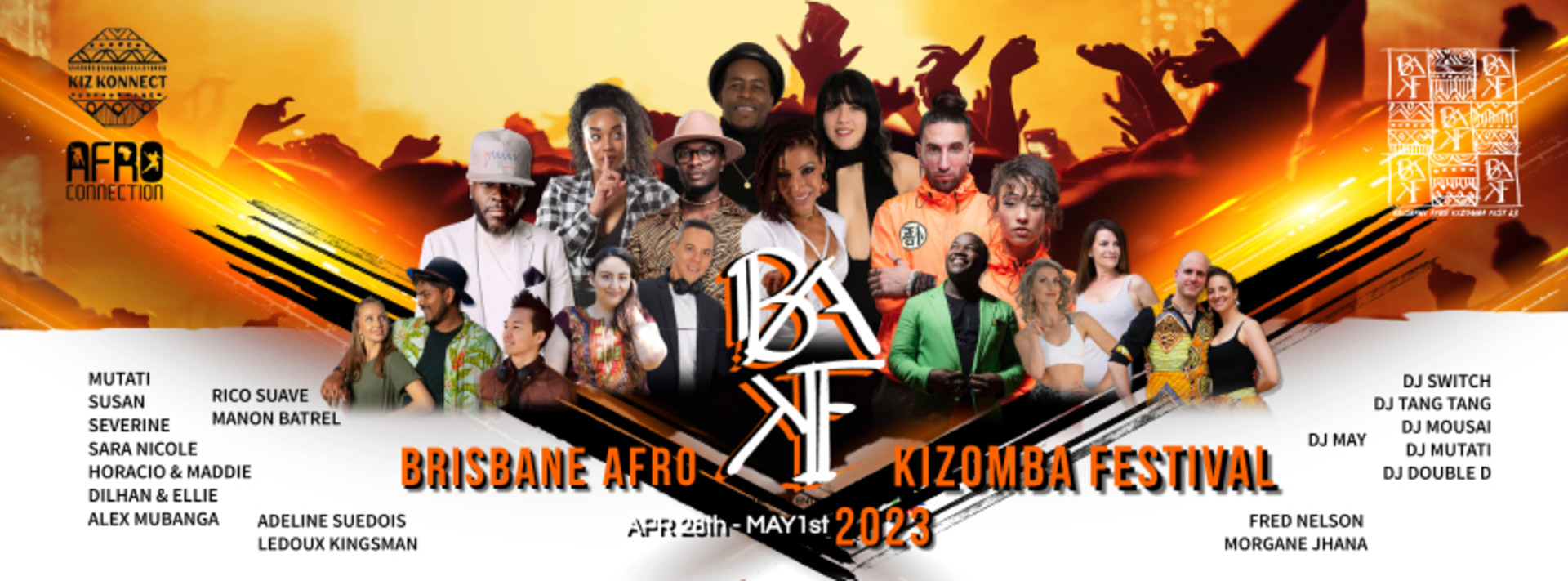 Buy tickets – Brisbane Afro Kizomba Festival 2023 – EC Venue, Thu 27 Apr  2023 7:00 PM - Mon 1 May 2023 6:00 PM