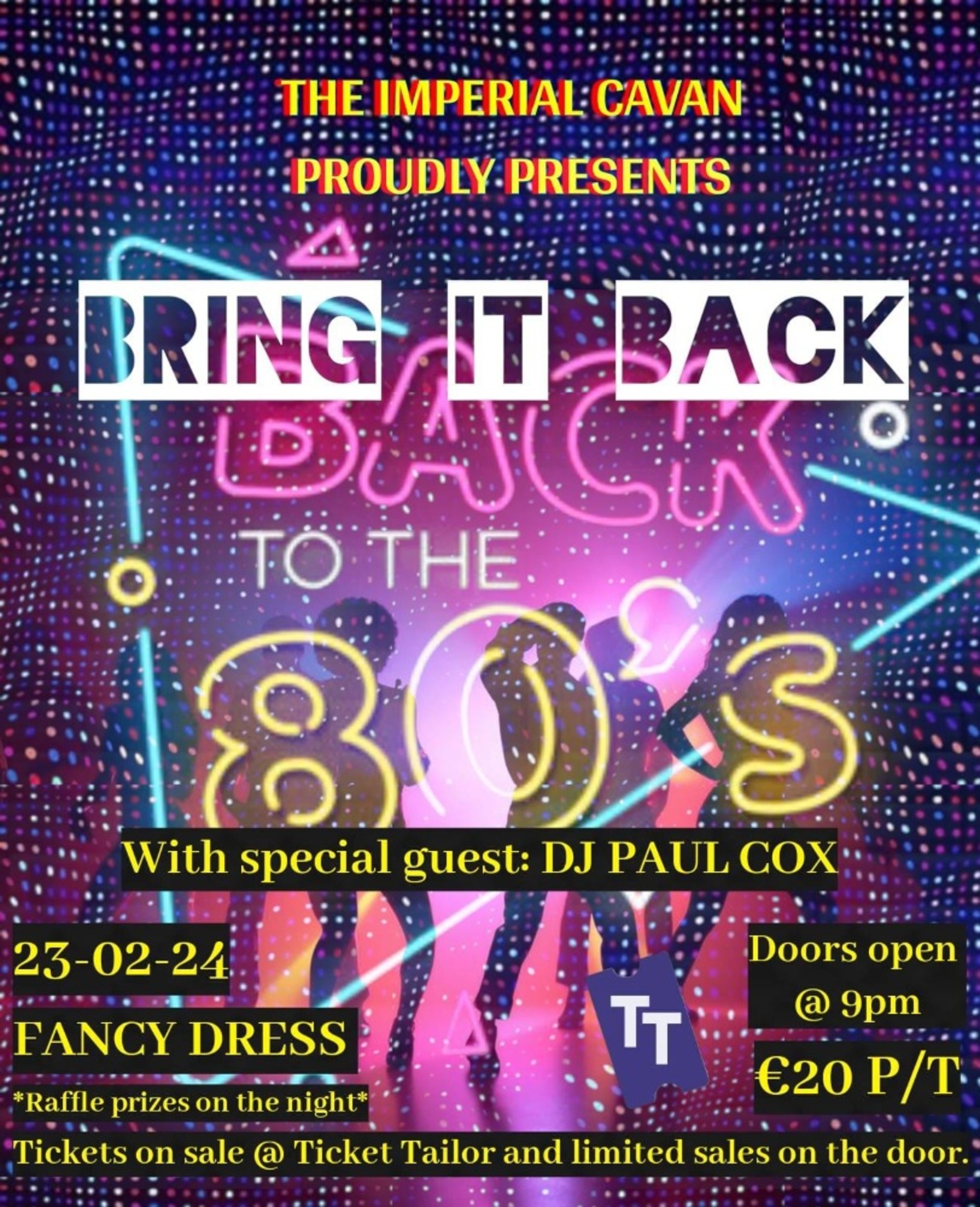 Back to the 80's Disco - Get Tickets – Tribute Night Promotions