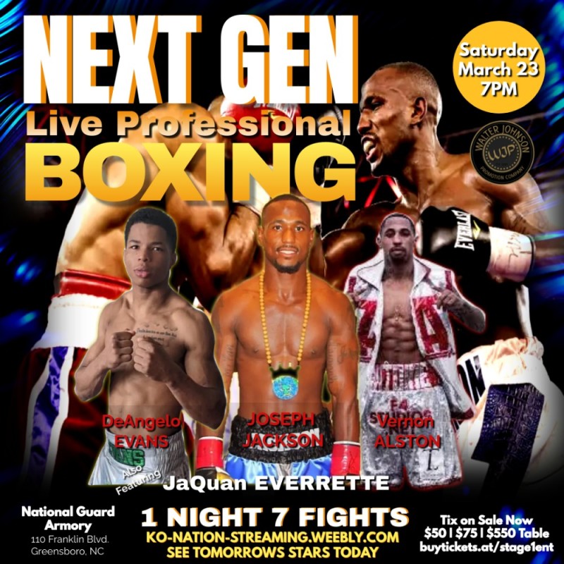 Next Gen Boxing Buy tickets – Next Gen Boxing - The Future Of Boxing – National Guard ...