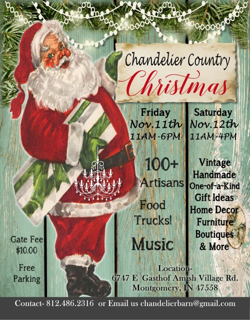 Buy tickets Chandelier Country Christmas Chandelier Barn Market at