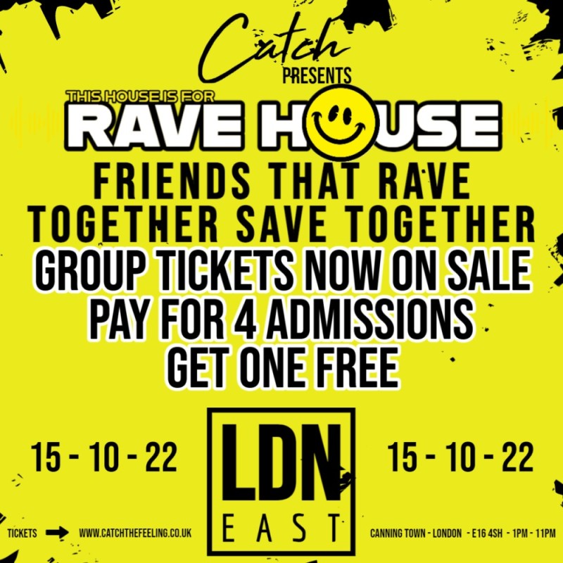 Three House Rave Buy tickets – This House Is For RAVE HOUSE : Saturday 4th March 2023 ...