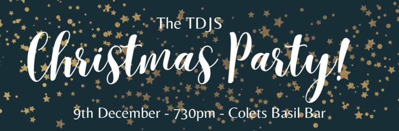 Buy Tickets – Tdjs Xmas Party 2022 – Colets Basil’s Bar, Sat 3 Dec 2022 