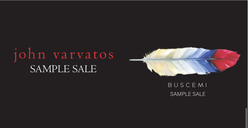 BOOK NOW JOHN VARVATOS BUSCEMI Sample Sale 450 W 14th St