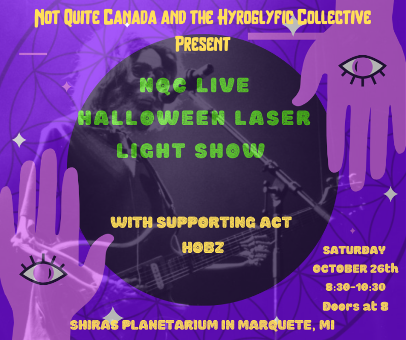 Buy tickets – Not Quite Canada LIVE Halloween Laser Light Show – Shiras  Planetarium, Sat Oct 26, 2019 8:30 PM - 10:30 PM