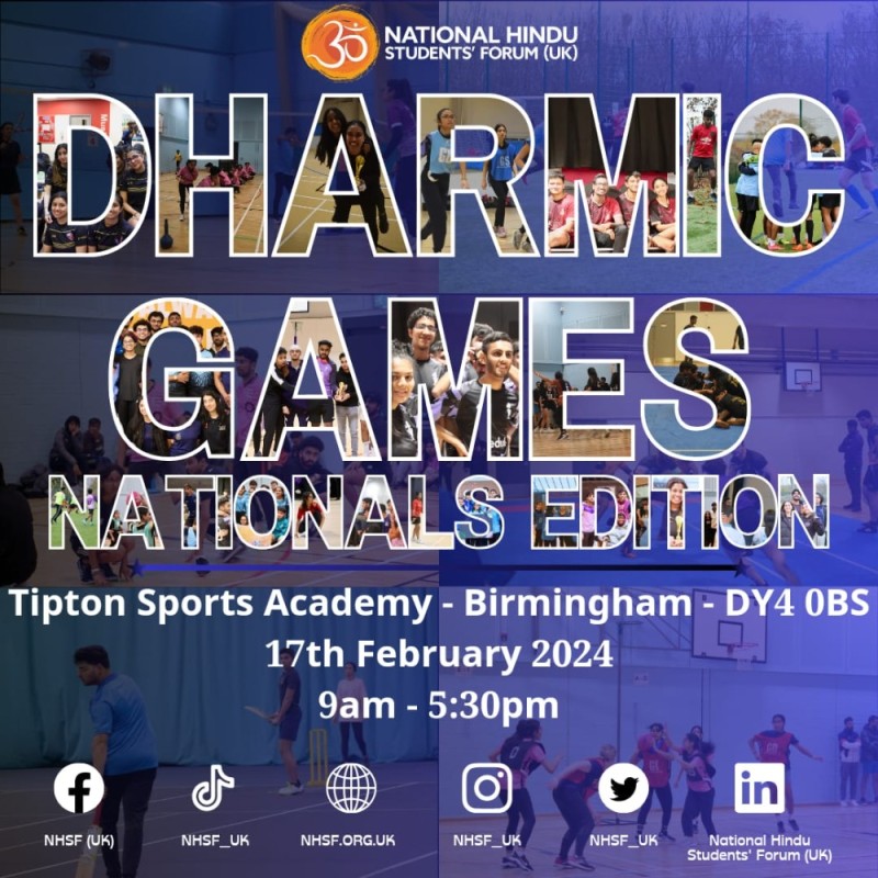 Click here to Register National Dharmic Games 2024 Tipton Sports