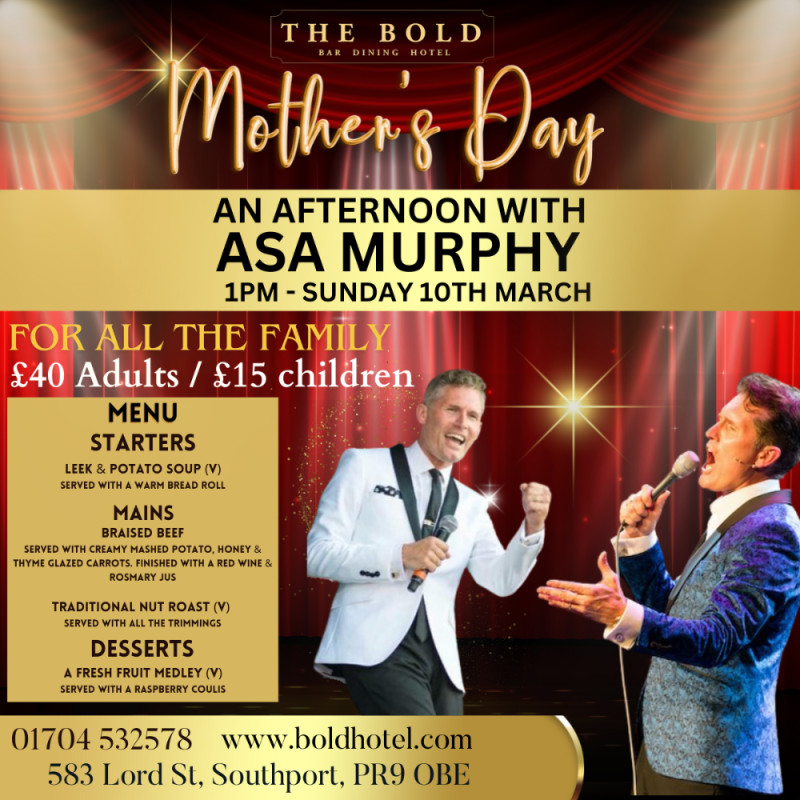 Select tickets – Mothers Day with Asa Murphy – The Bold Hotel