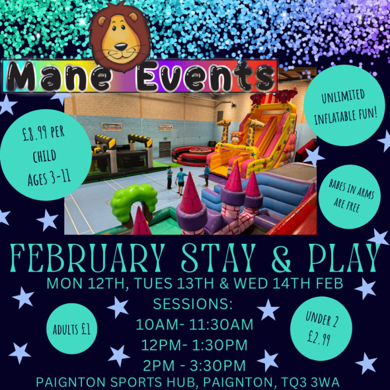 Buy tickets February Fun Stay & Play Paignton Sports Hub, Paignton