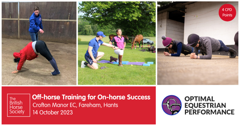 Book now – Off-horse Training for On-horse Success (open to all - CPD ...