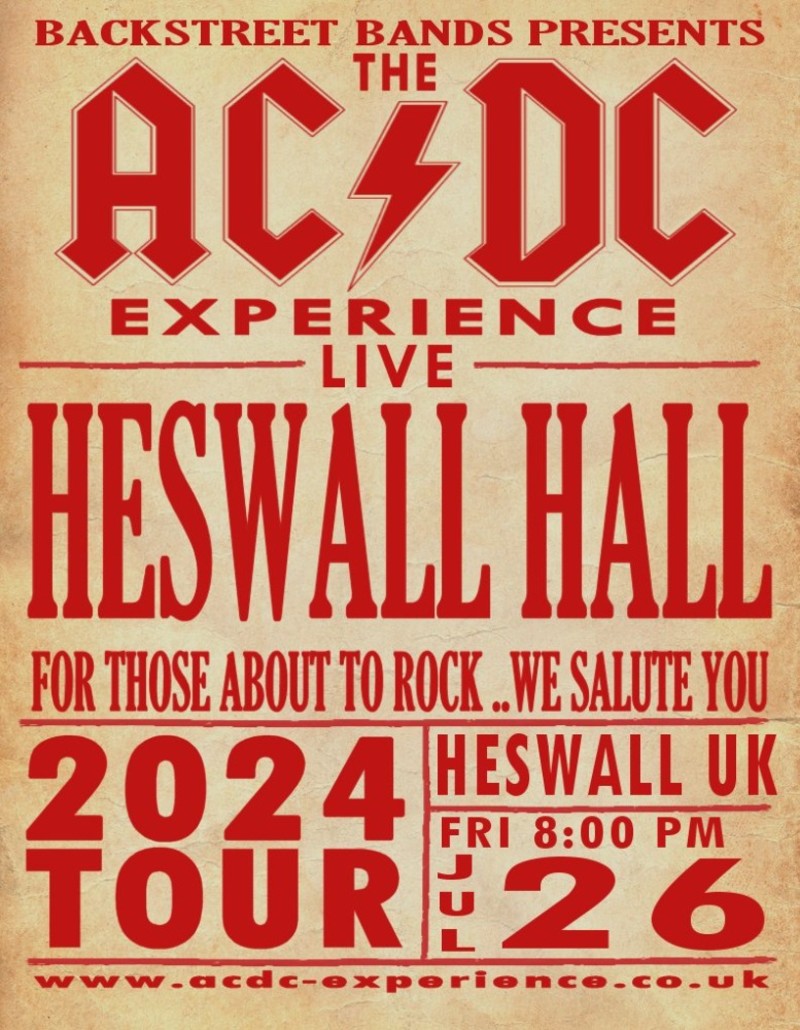 Buy tickets The ACDC Experience, Fri 26 Jul 2024 1830 2300