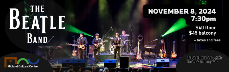 Buy tickets – The Beatle Band – Midland Cultural Centre - Rotary Hall