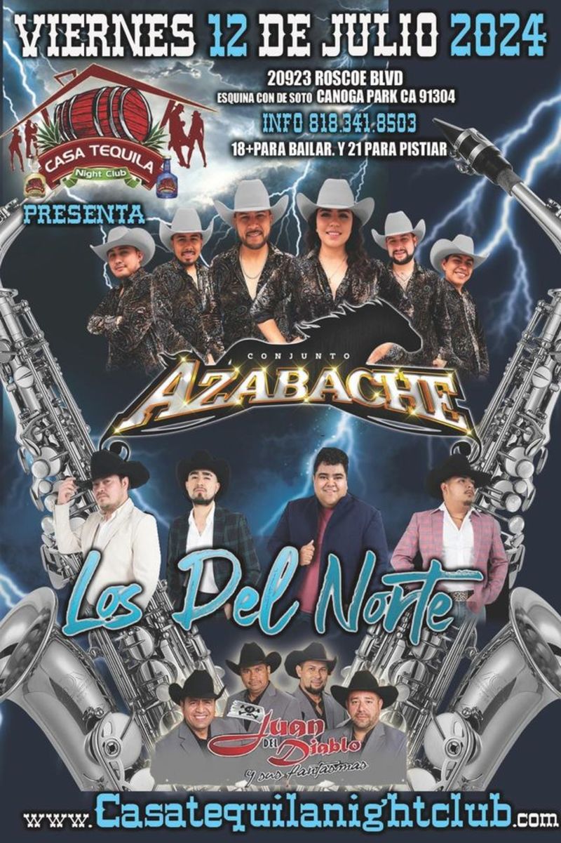 Buy tickets – ⚡️Viernes 12 de Julio⚡️ Conjunto Azabache Los del Norte ...