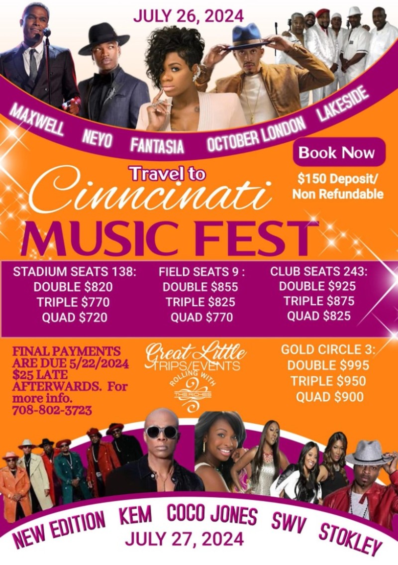 Cincinnati Events Cincinnati Music Festival Saturday Paycor Stadium 27 Jul Schedule