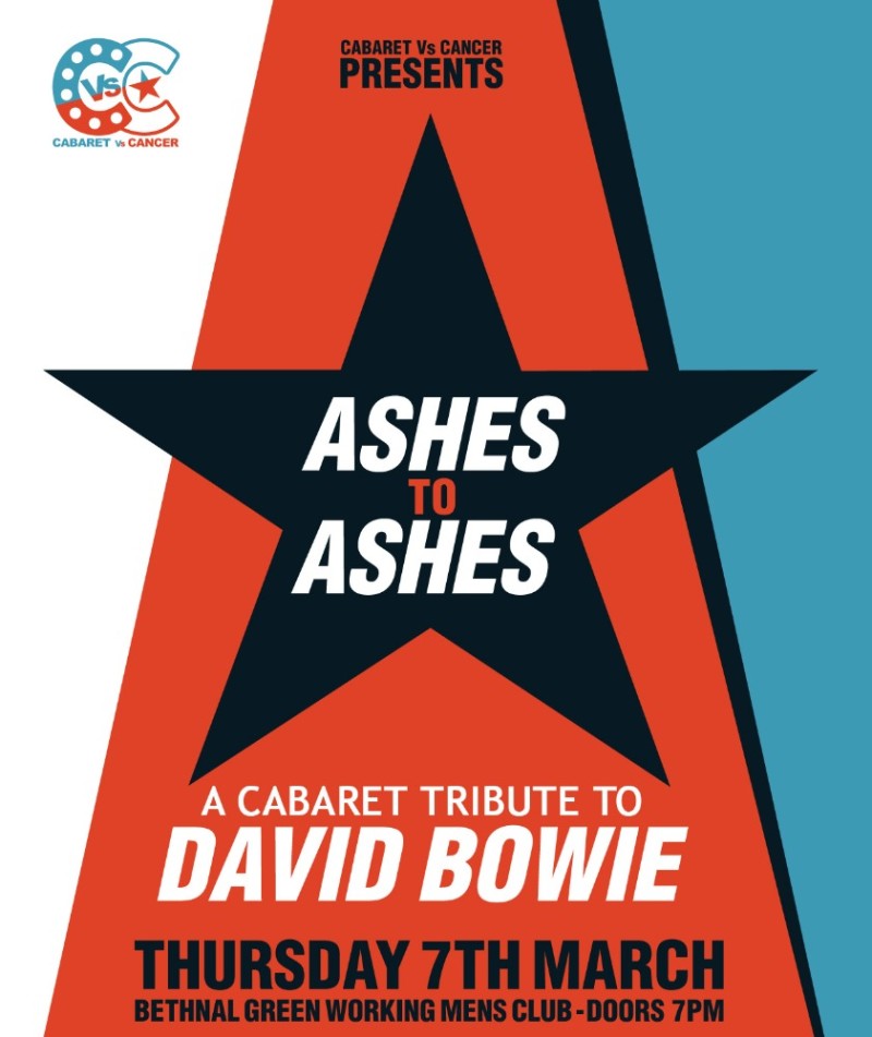 Buy tickets ASHES TO ASHESBOWIE CABARET BETHNAL GREEN WORKING MENS