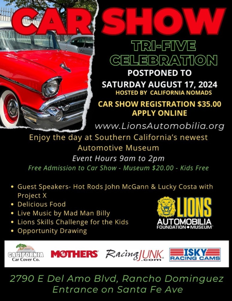 Select tickets – Lions Automobilia Foundation Museum Tour - Tri Five ...