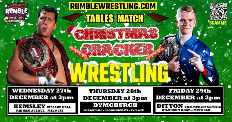 Buy tickets – RUMBLE WRESTLING CHRISTMAS CRACKER IN KEMSLEY – Kemsley ...