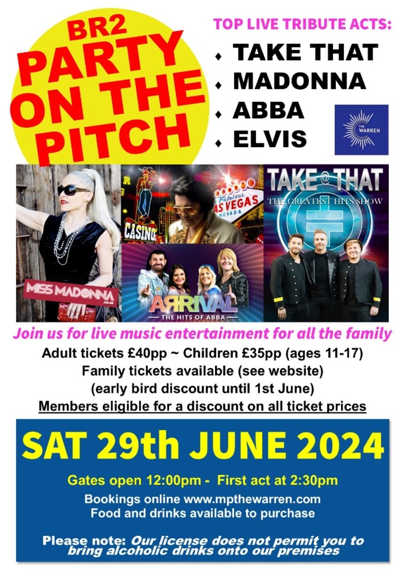 Buy tickets / Join the guestlist BR2 Party on the Pitch Live Concert