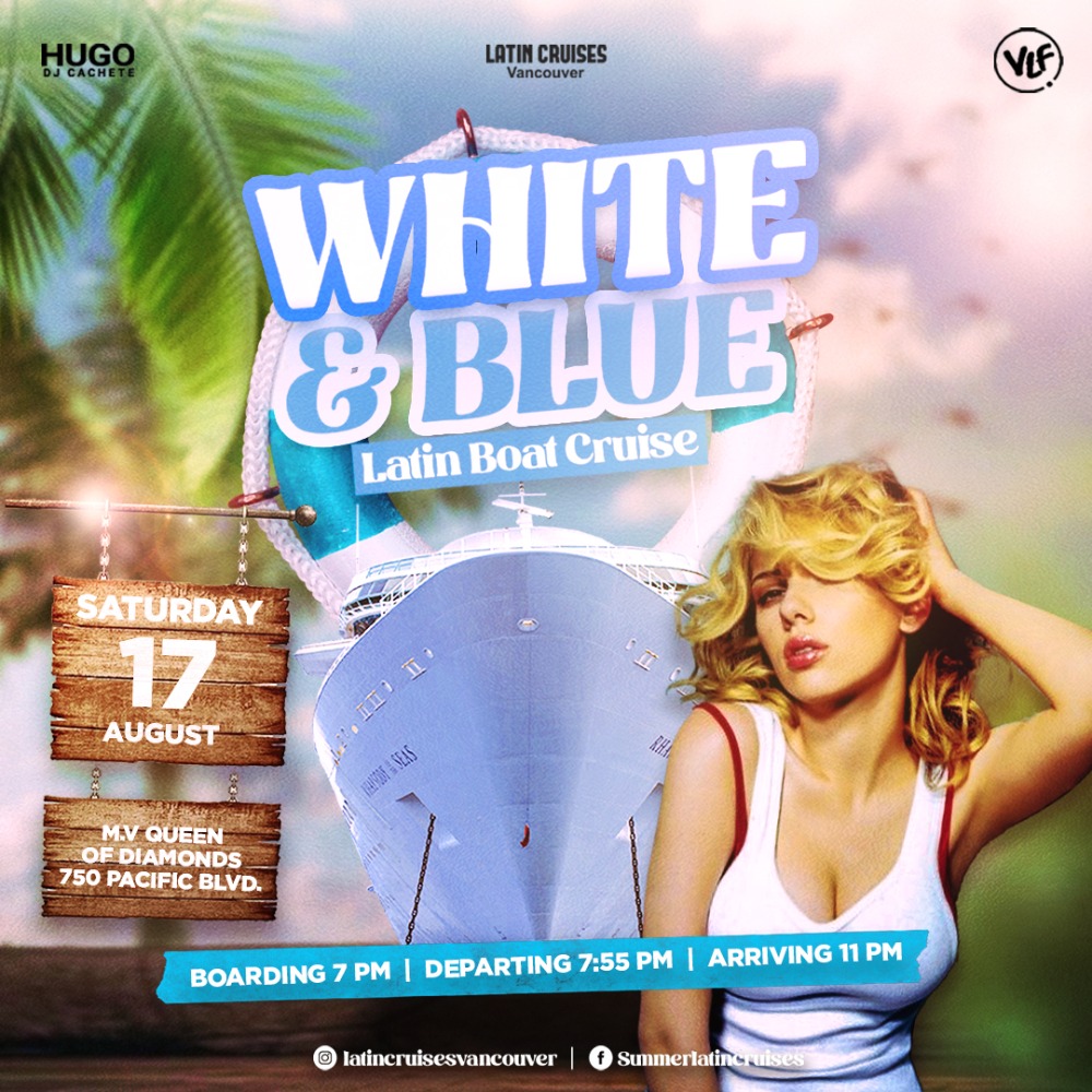 Latin Cruises 8 White & Blue